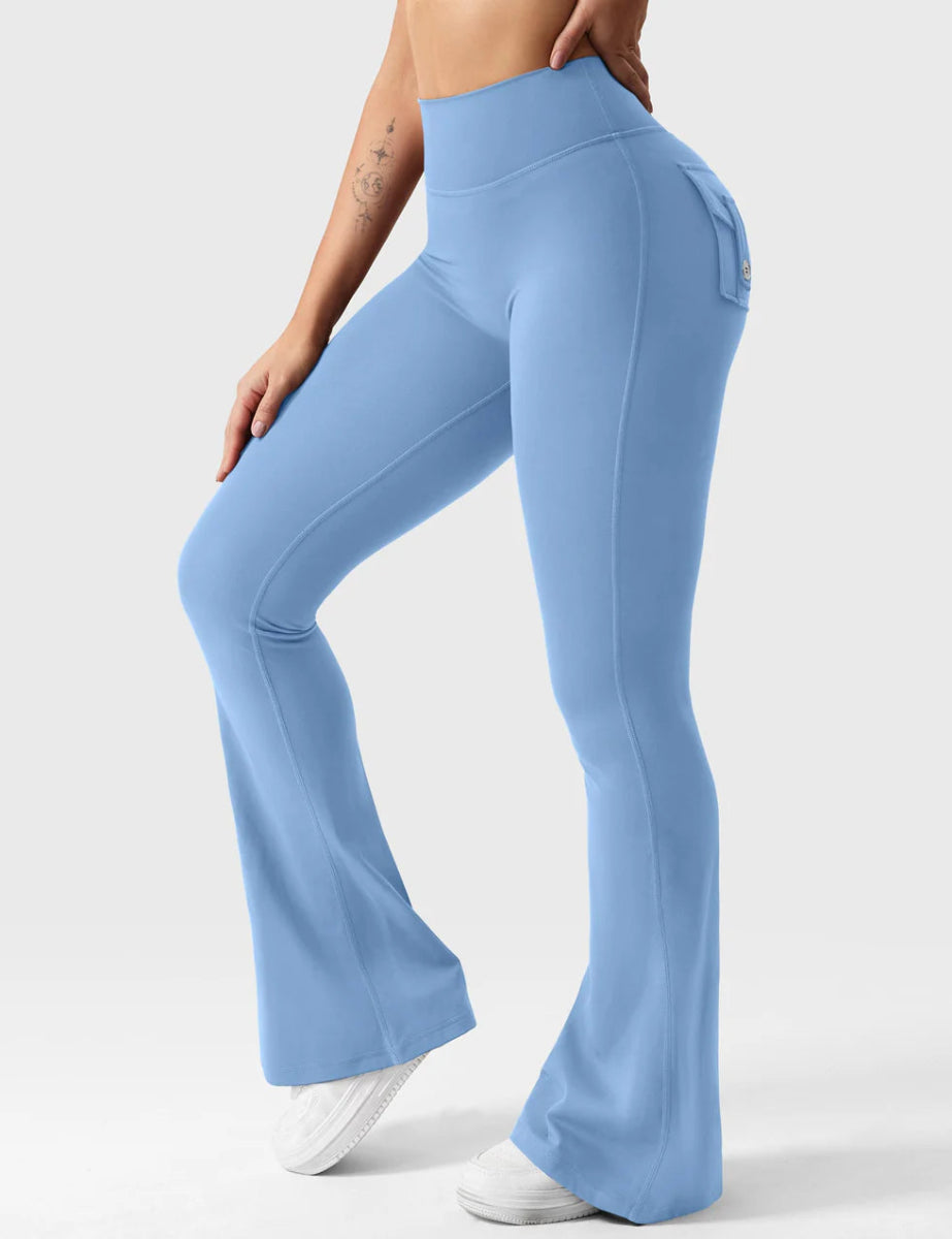 Flow® Flare Leggings – Hellblau - LEVEFIT