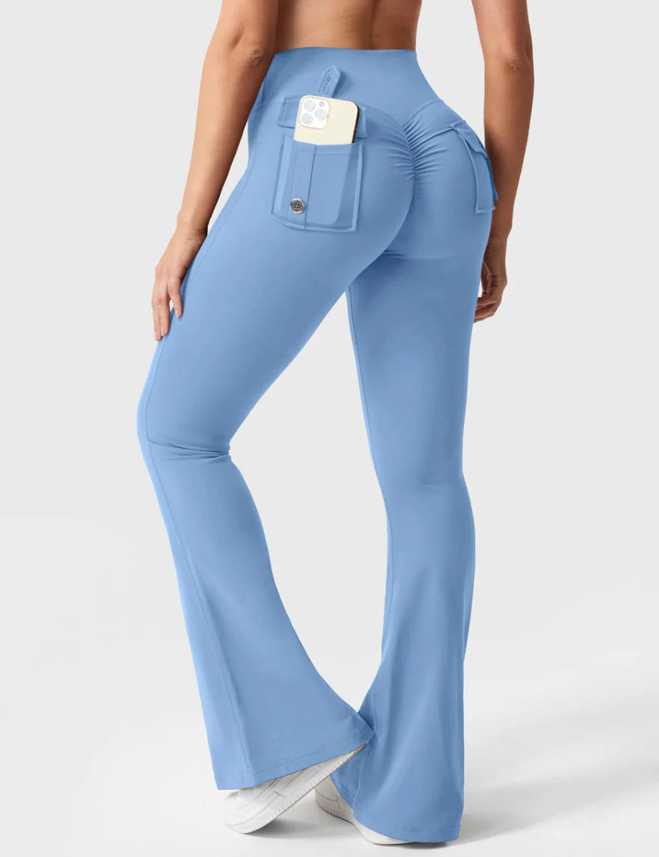Flow® Flare Leggings – Hellblau - LEVEFIT