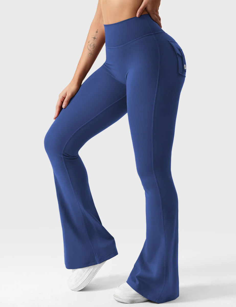 Flow® Flare Leggings – Navy - LEVEFIT