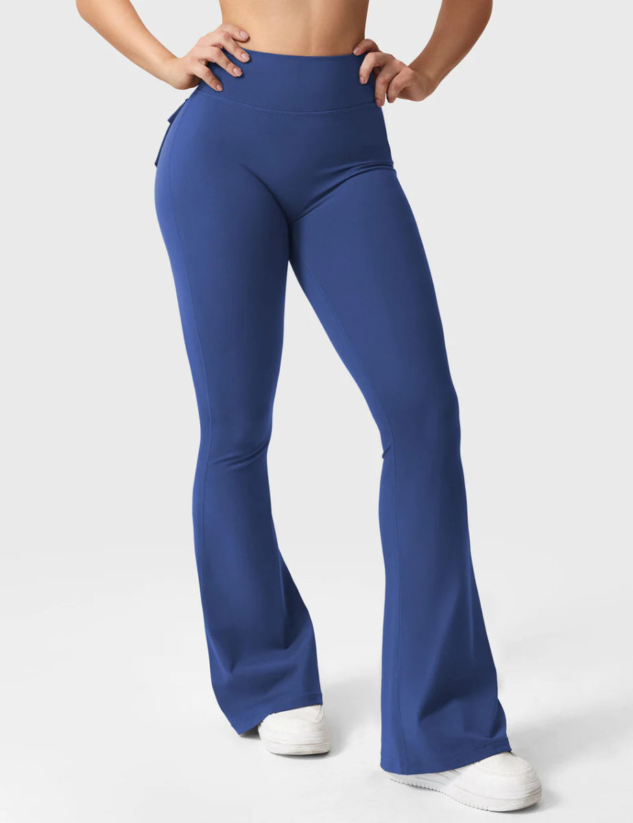 Flow® Flare Leggings – Navy - LEVEFIT