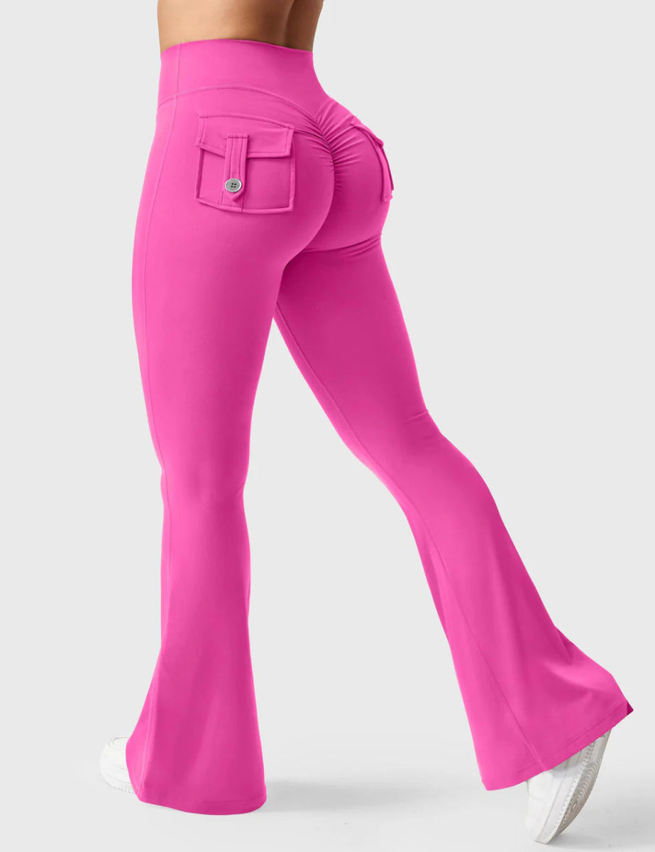 Flow® Flare Leggings – Pink - LEVEFIT
