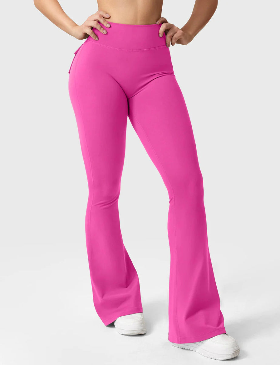 Flow® Flare Leggings – Pink - LEVEFIT