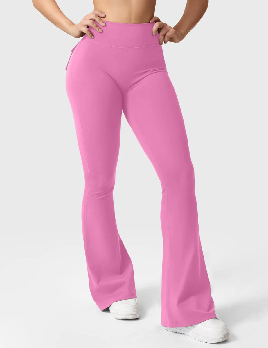 Flow® Flare Leggings – Rosa - LEVEFIT
