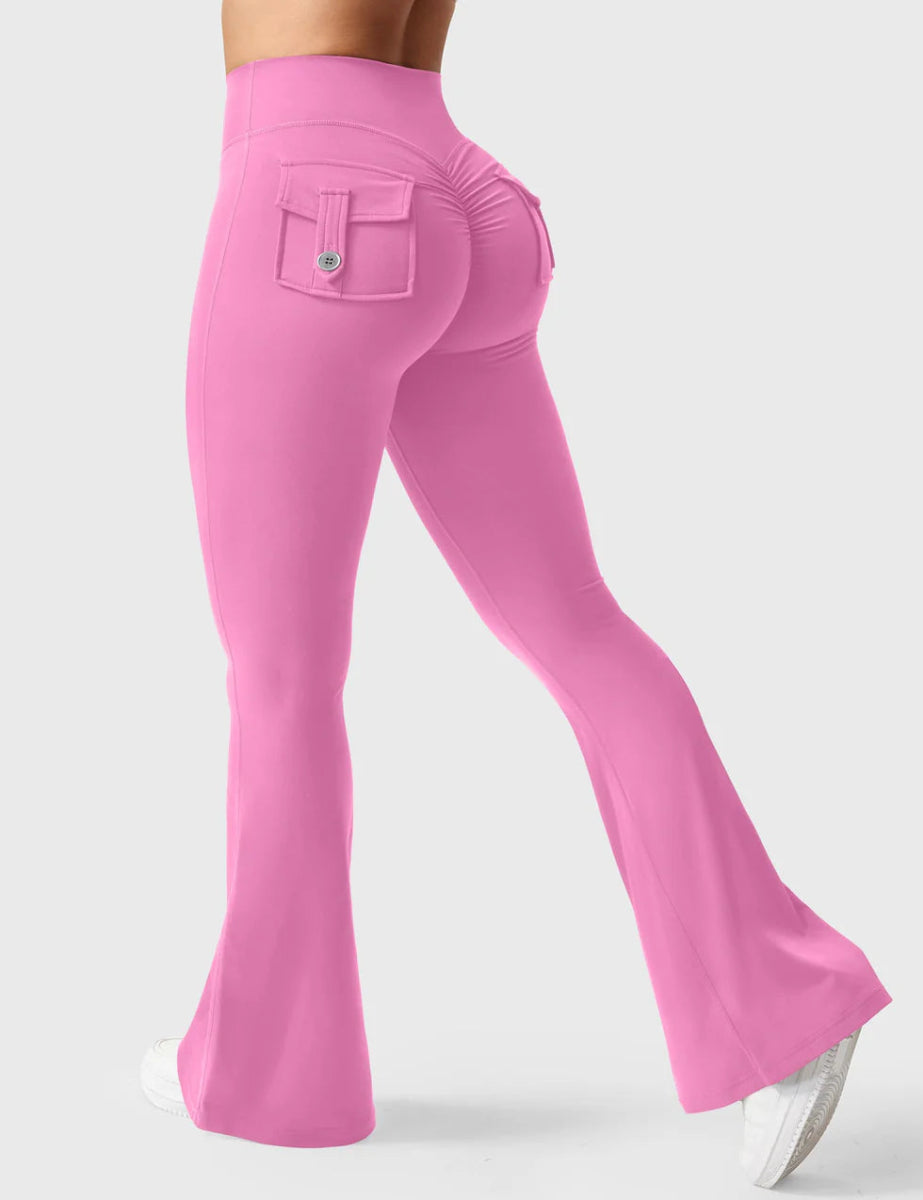 Flow® Flare Leggings – Rosa - LEVEFIT