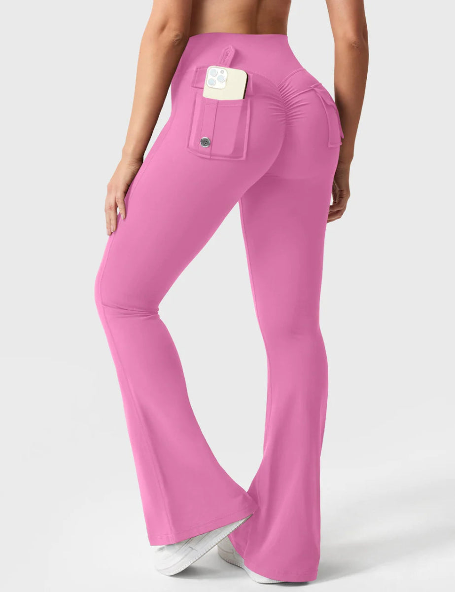 Flow® Flare Leggings – Rosa - LEVEFIT