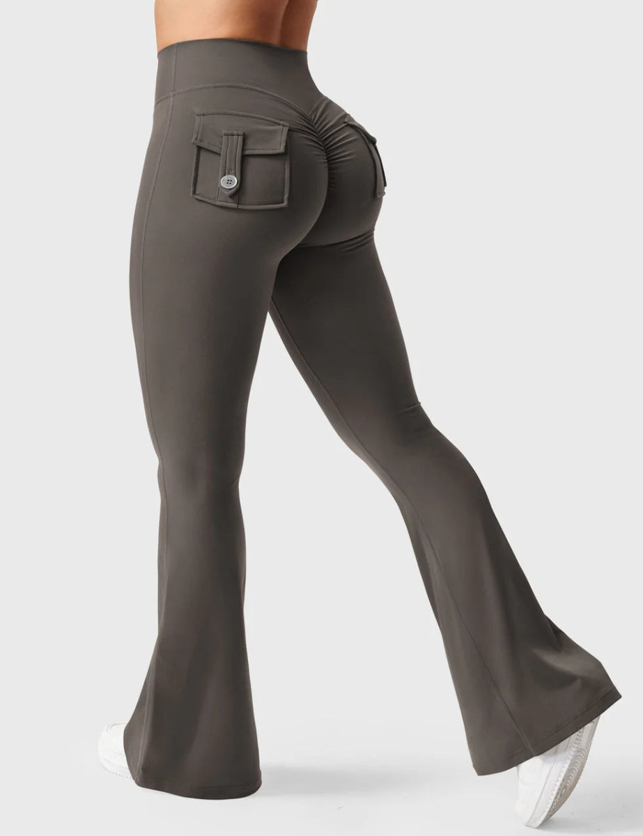 Flow® Flare Leggings – Taupe - LEVEFIT