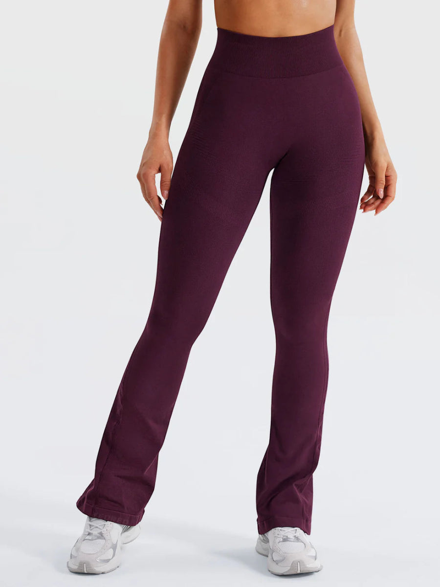 Flow® Mini Flare Leggings – Bordeaux (29.5") - LEVEFIT