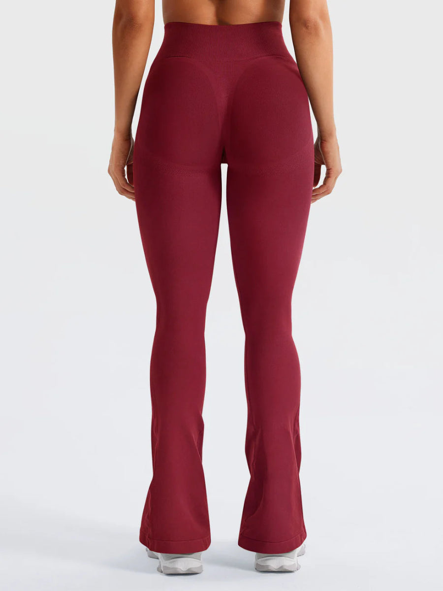 Flow® Mini Flare Leggings – Bordeaux (29.5") - LEVEFIT