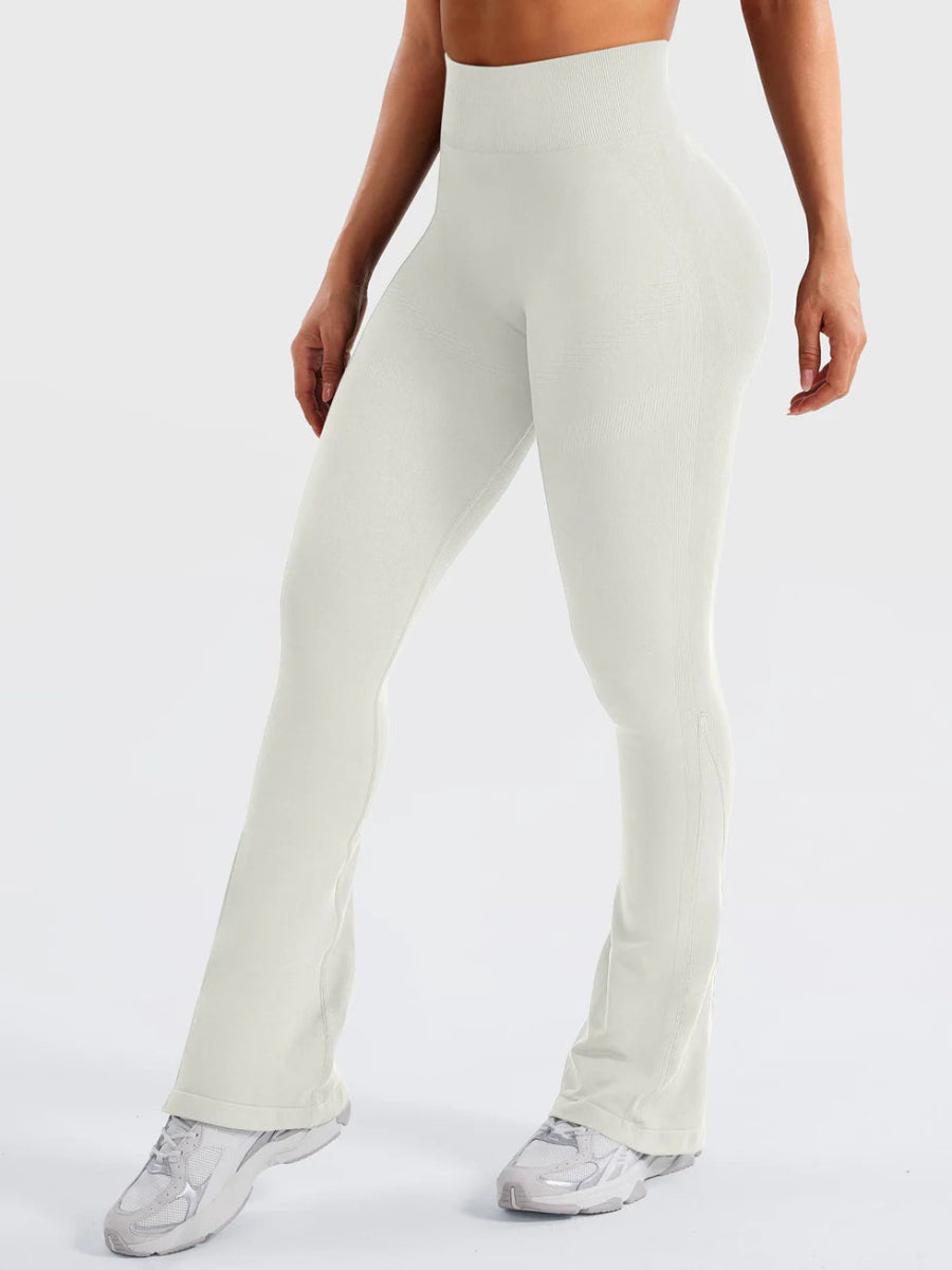 Flow® Mini Flare Leggings – Cremeweiß (29.5") - LEVEFIT