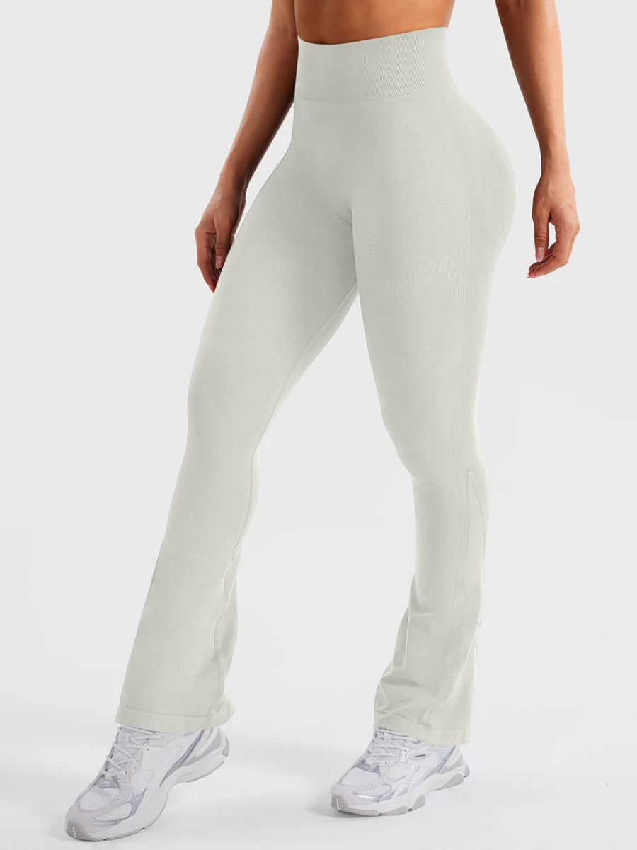 Flow® Mini Flare Leggings – Elfenbein (28") - LEVEFIT