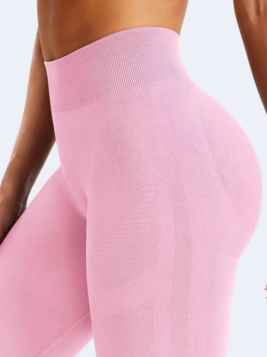 Flow® Mini Flare Leggings – Pink (28") - LEVEFIT