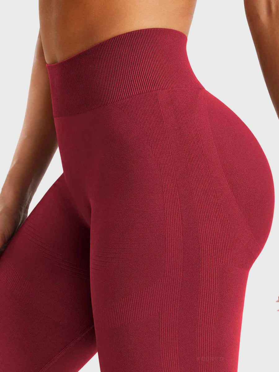 Flow® Mini Flare Leggings – Rubinrot (29.5") - LEVEFIT