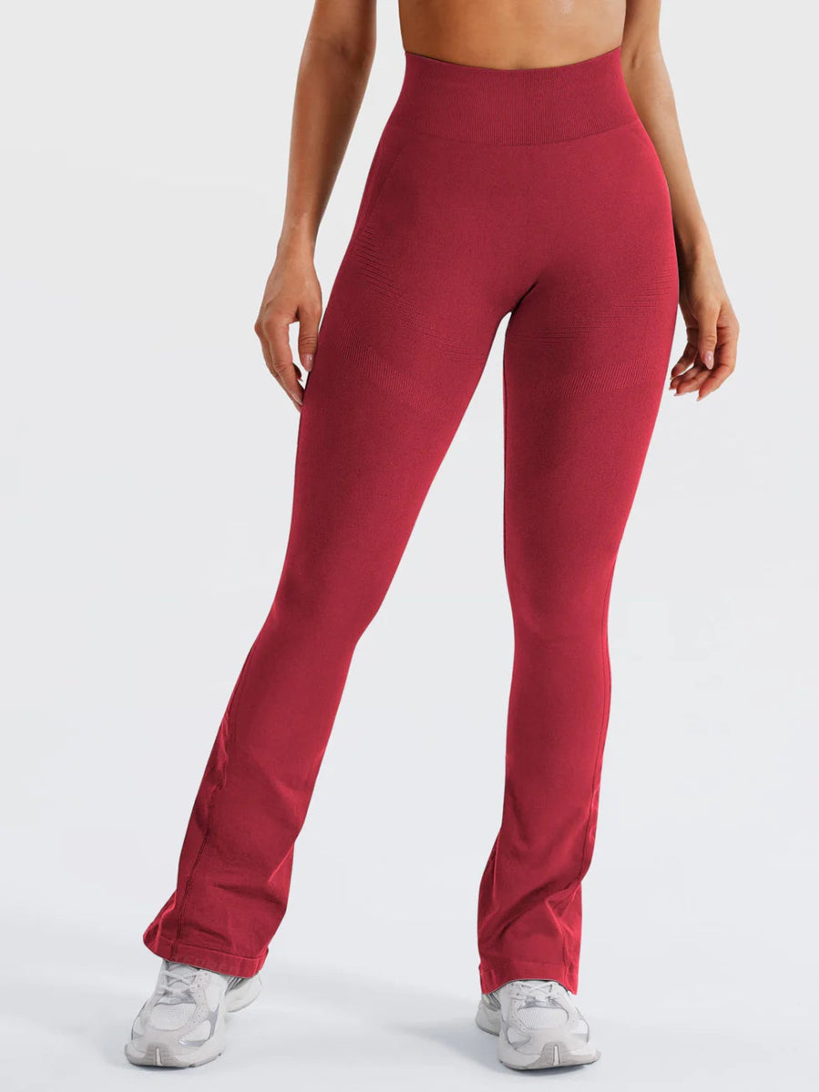 Flow® Mini Flare Leggings – Rubinrot (29.5") - LEVEFIT