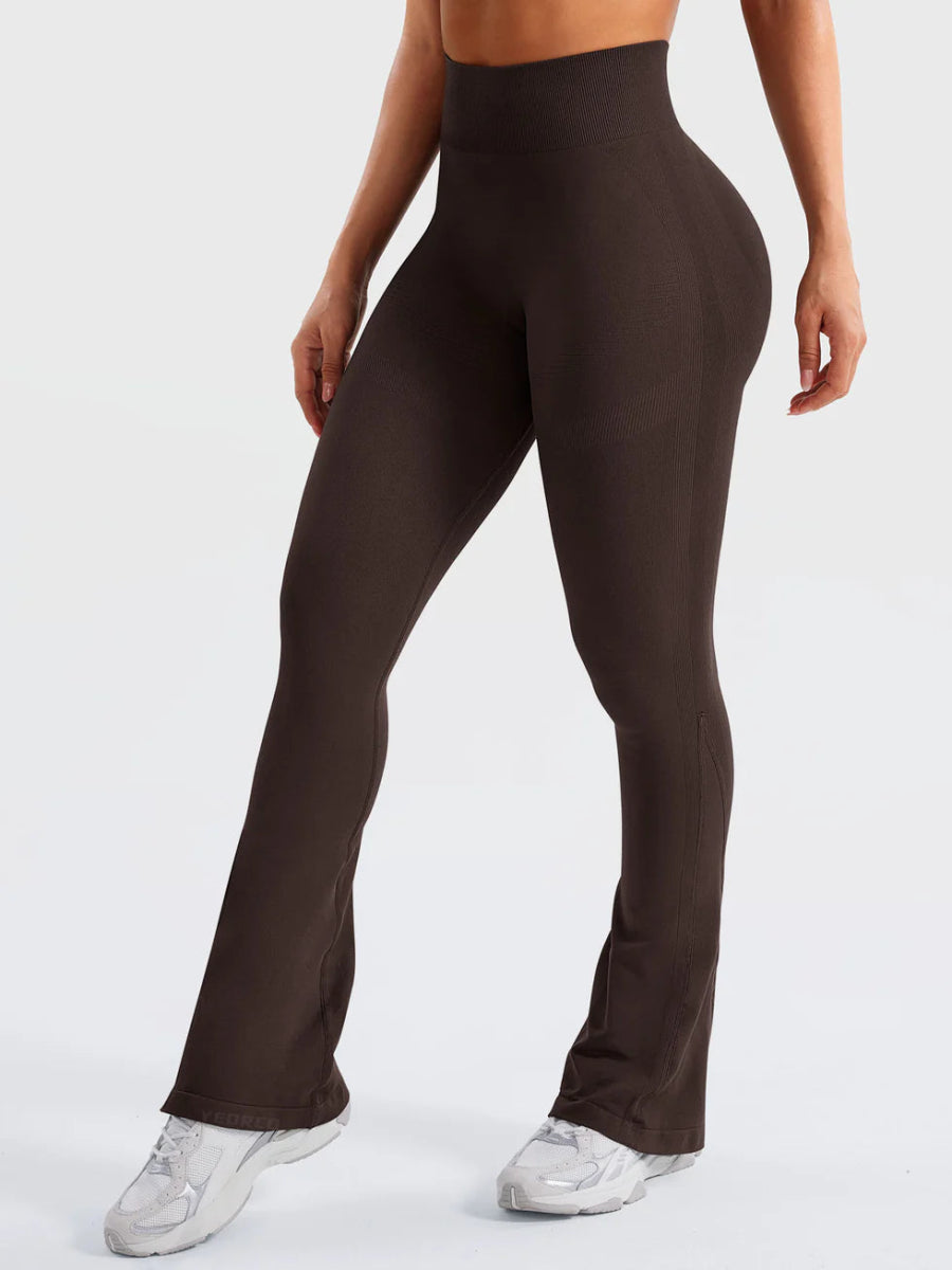 Flow® Mini Flare Leggings – Schokobraun (29.5") - LEVEFIT