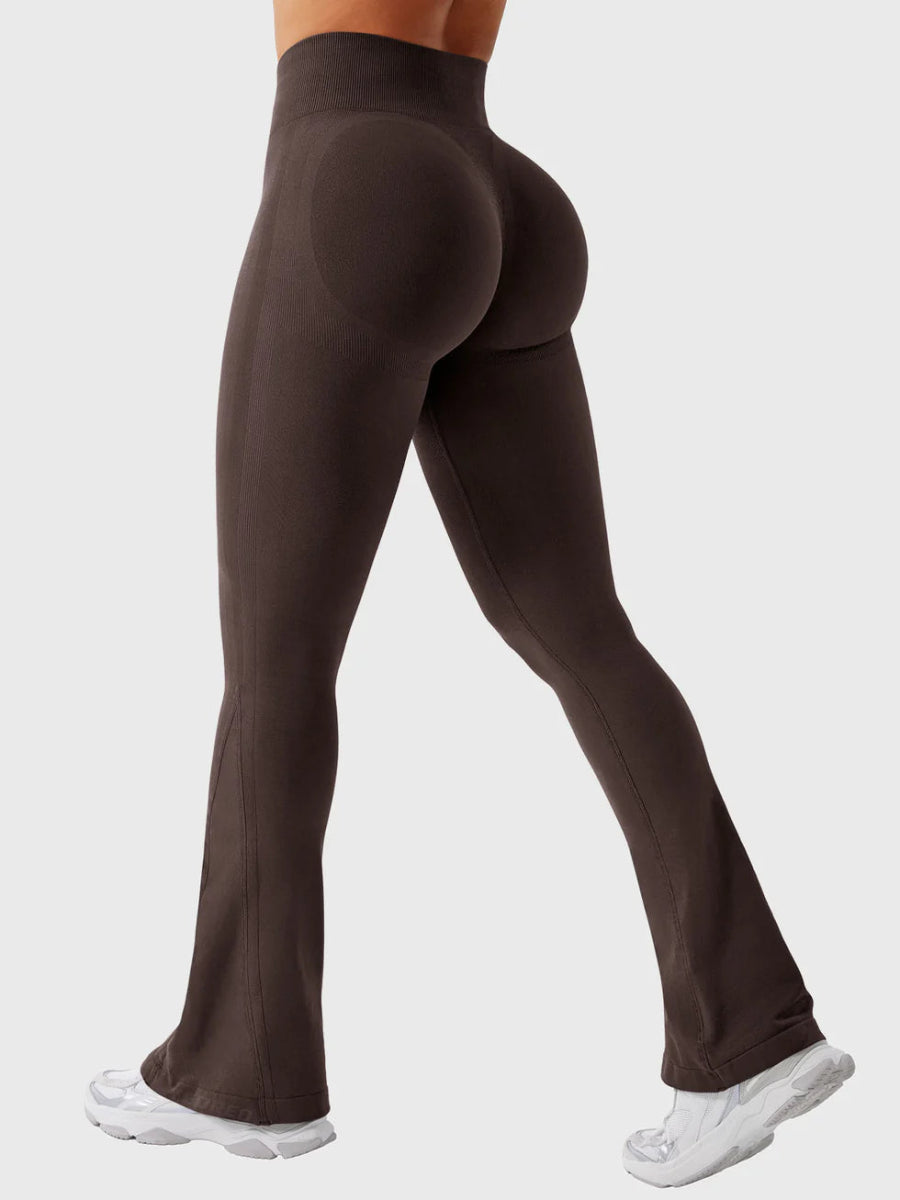 Flow® Mini Flare Leggings – Schokobraun (29.5") - LEVEFIT