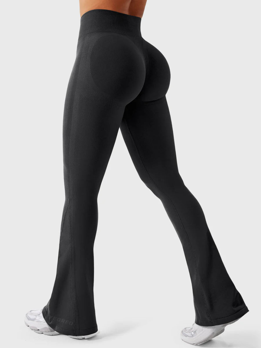 Flow® Mini Flare Leggings – Schwarz (32") - LEVEFIT