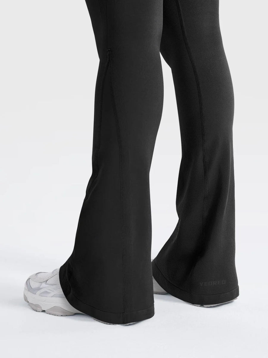 Flow® Mini Flare Leggings – Schwarz (32") - LEVEFIT