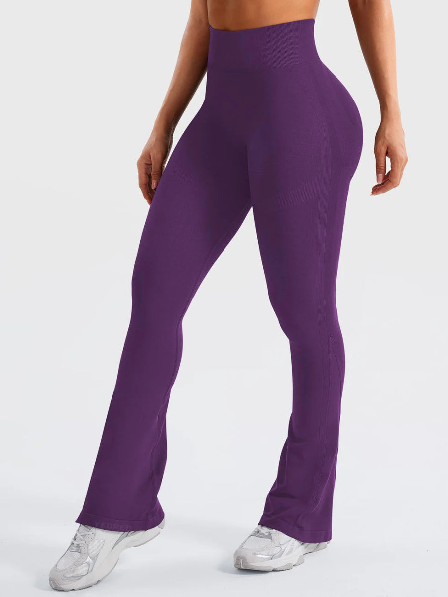 Flow® Mini Flare Leggings – Traubenlila (29.5") - LEVEFIT