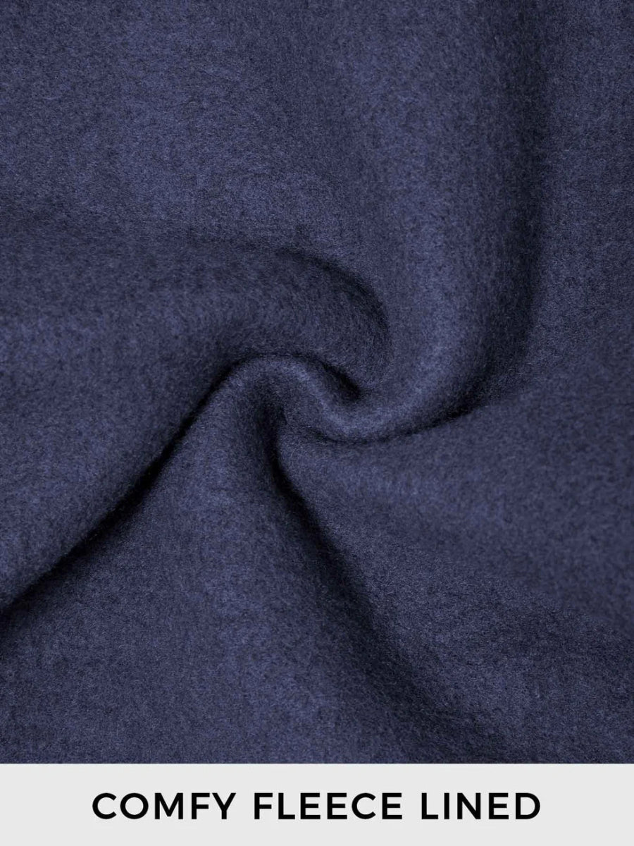 LeveFit™ AURA Oversized Fleece Sweatshirt – Navy Blau - LEVEFIT