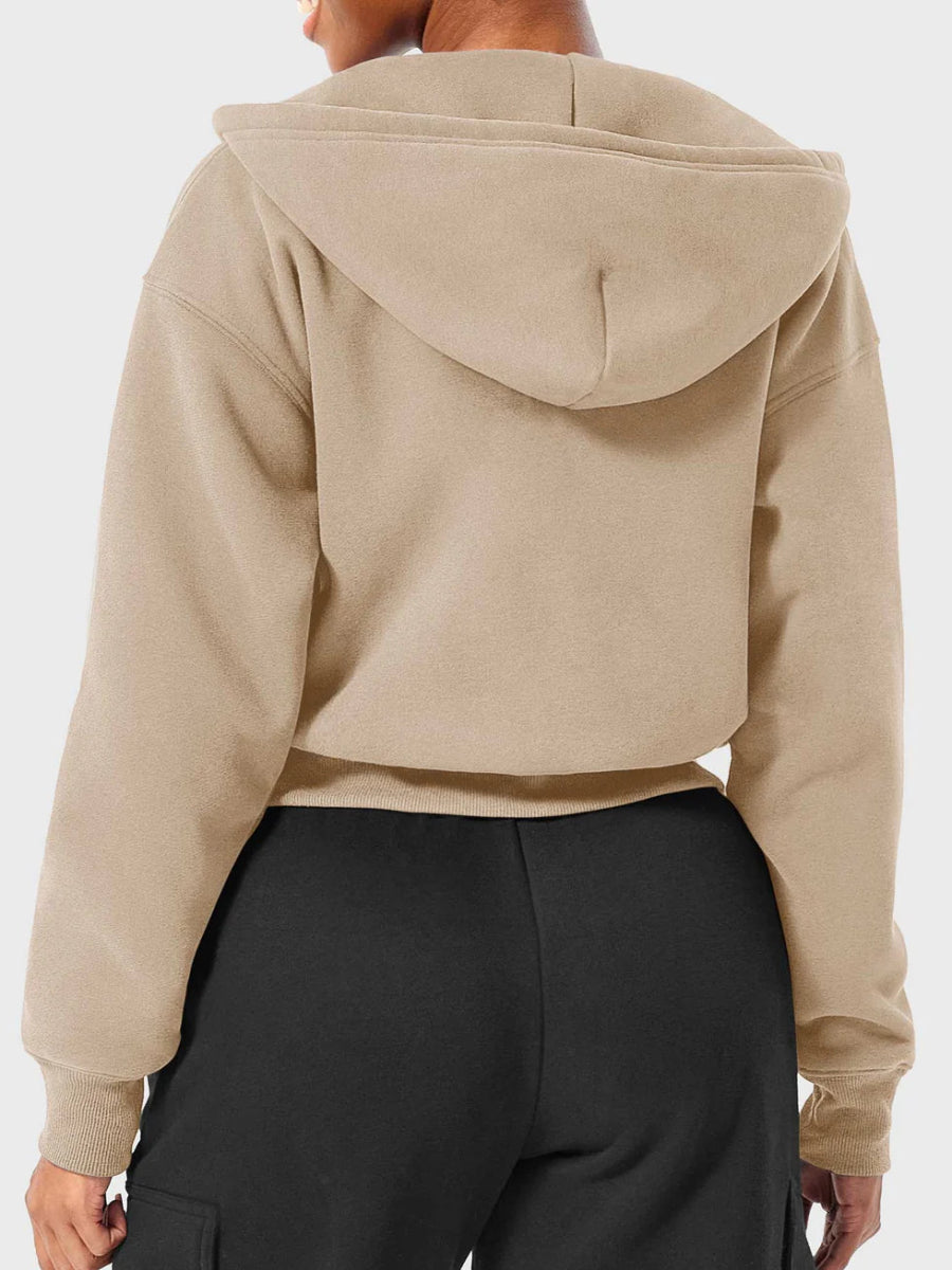 LeveFit™ CloudZip Hoodie – Coffee Grey - LEVEFIT