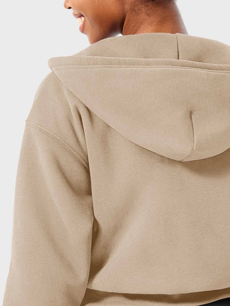 LeveFit™ CloudZip Hoodie – Coffee Grey - LEVEFIT