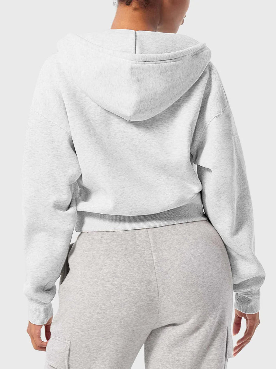 LeveFit™ CloudZip Hoodie – Hellgrau - LEVEFIT
