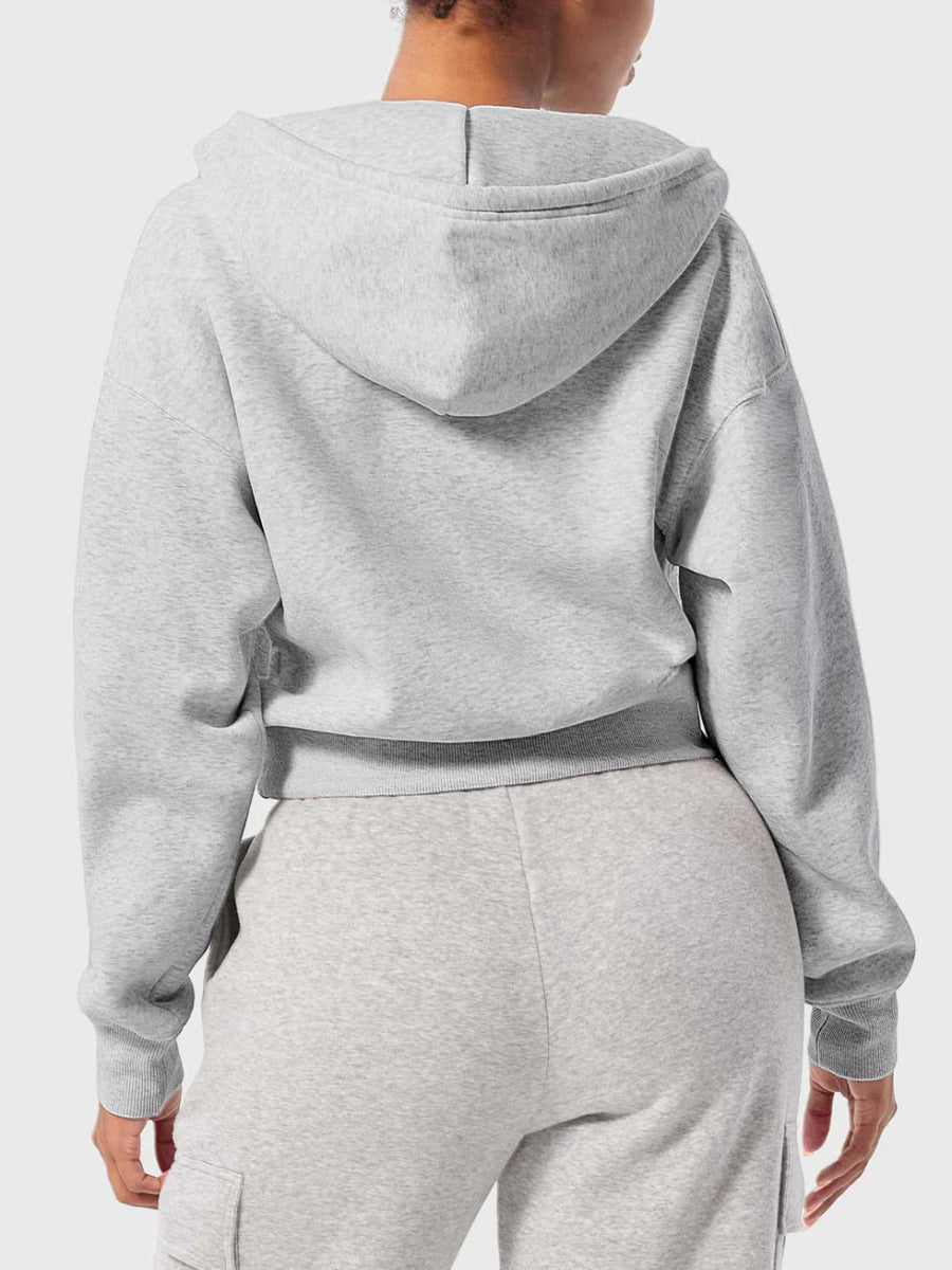 LeveFit™ CloudZip Hoodie – Hellgrau - LEVEFIT
