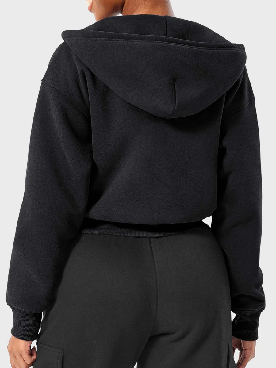 LeveFit™ CloudZip Hoodie – Schwarz - LEVEFIT