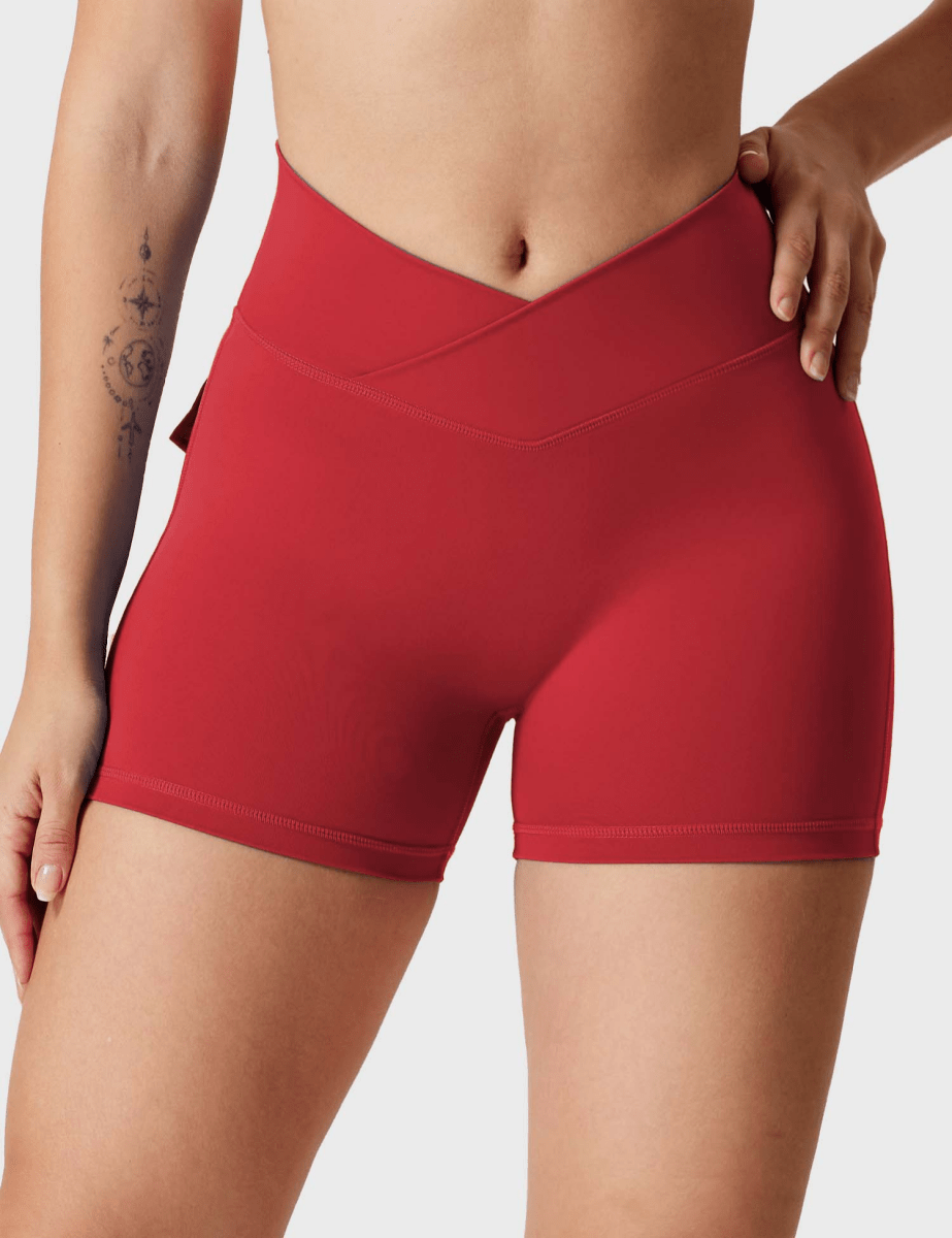 LeveFit™ MILLA Shorts 4,5" – Bordeauxrood - LEVEFIT