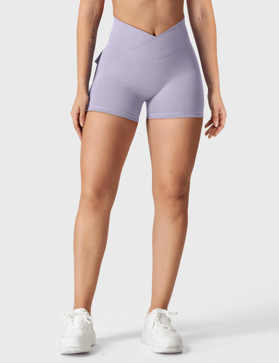LeveFit™ MILLA Shorts 4.5" – Lilac Light - LEVEFIT