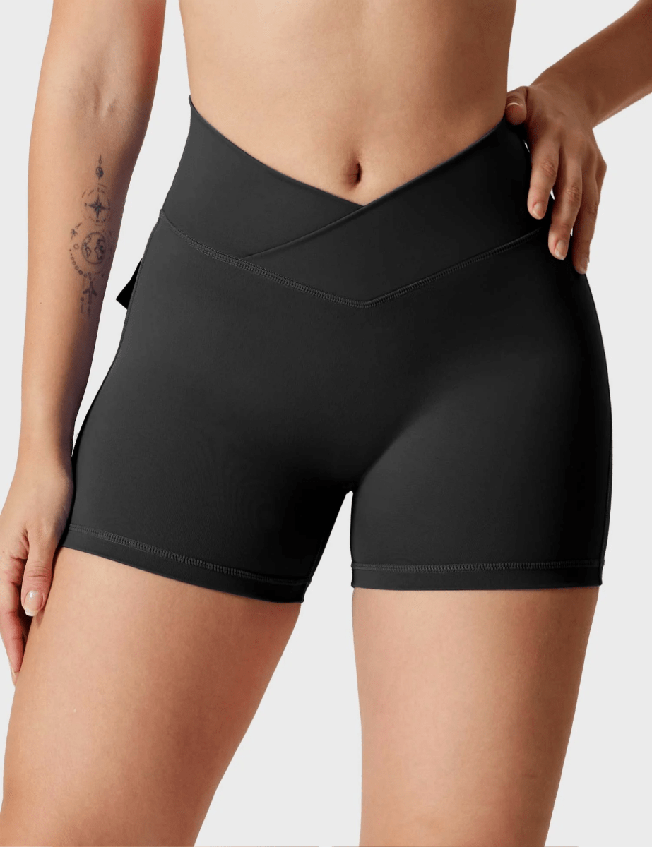LeveFit™ MILLA Shorts 4.5" – Schwarz - LEVEFIT