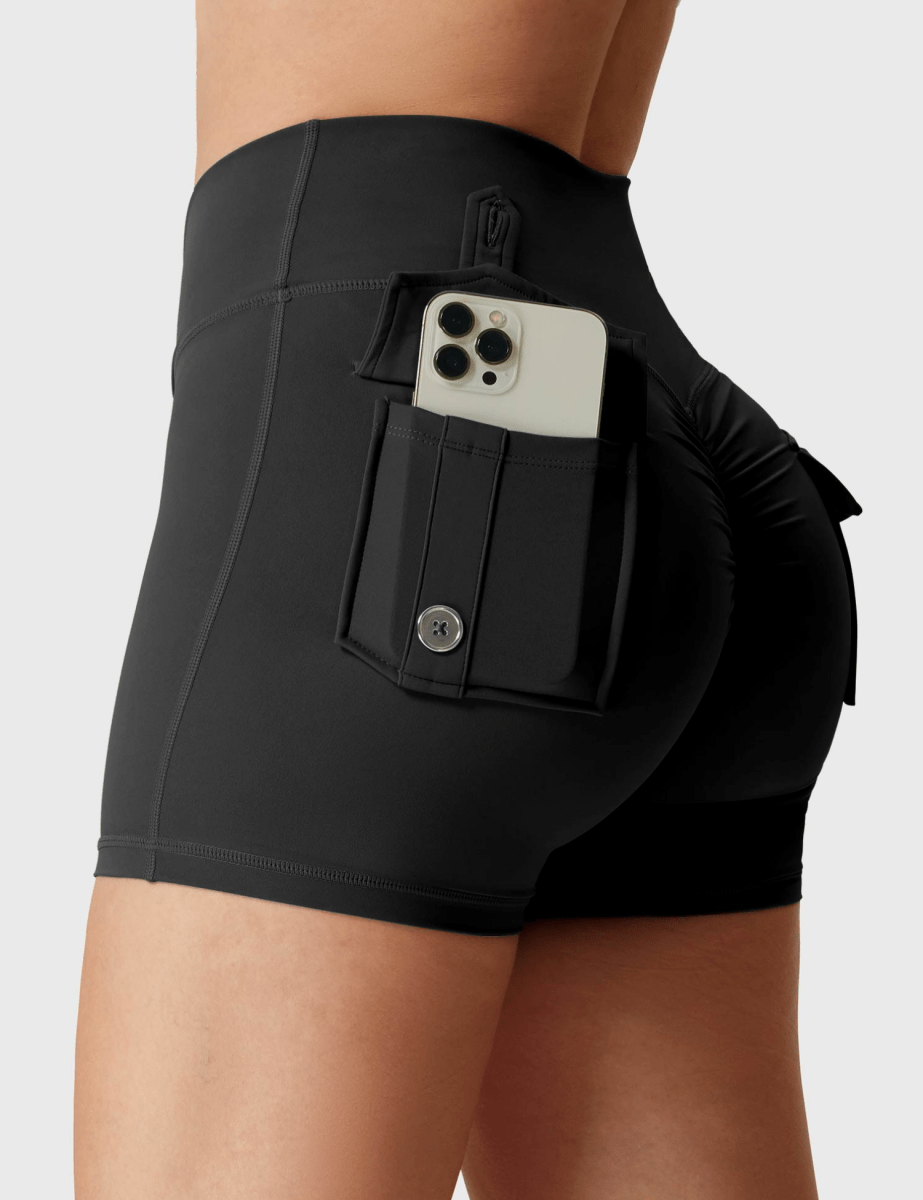 LeveFit™ MILLA Shorts 4.5" – Schwarz - LEVEFIT