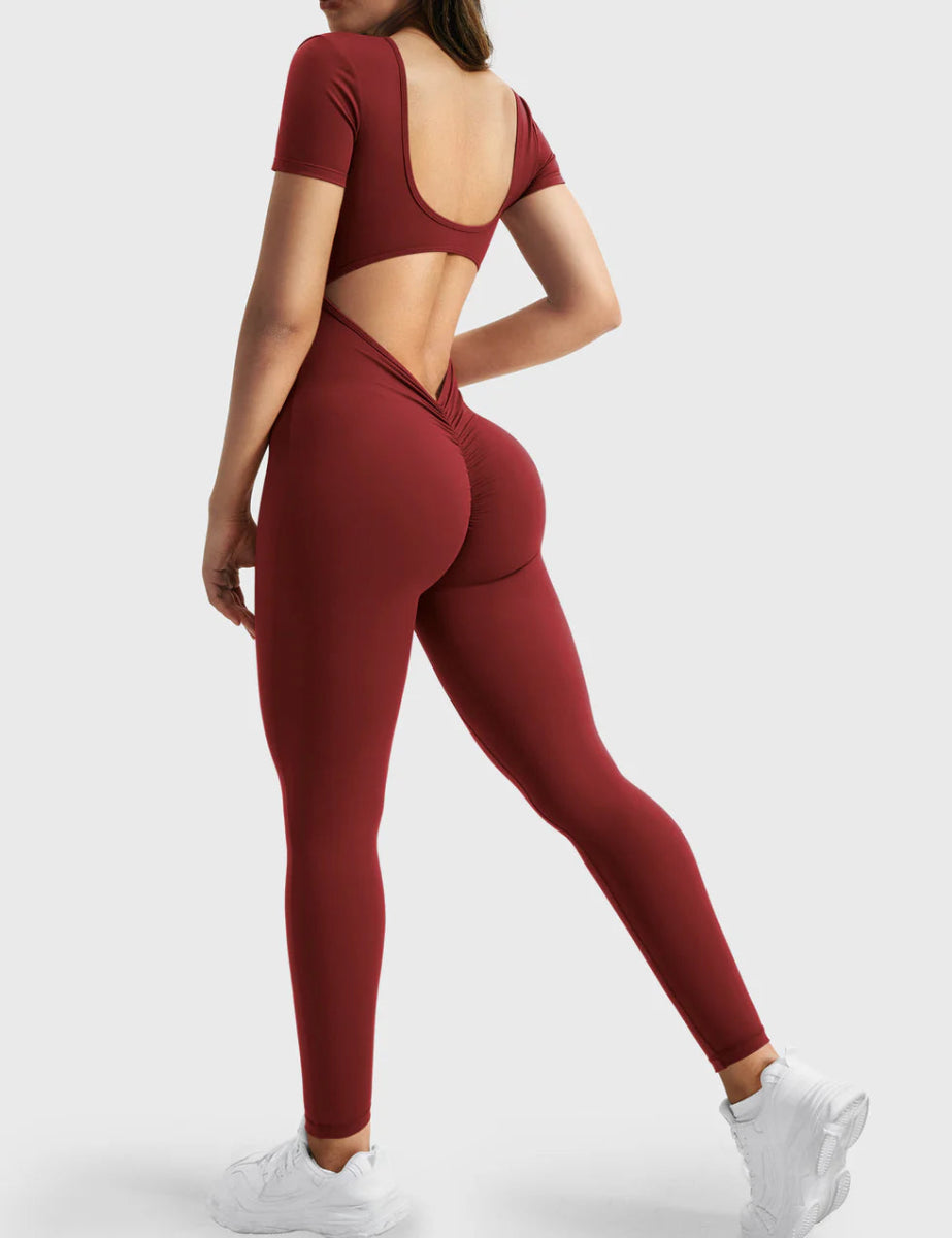 LÍVIA™ Softline Open-Back Jumpsuit - LEVEFIT