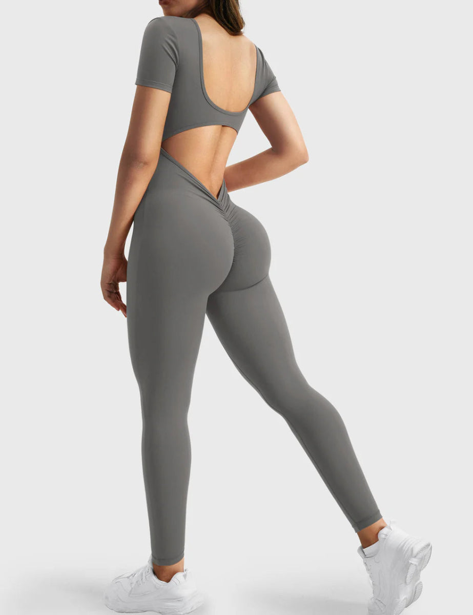 LÍVIA™ Softline Open - Jumpsuit met open rug - LEVEFIT