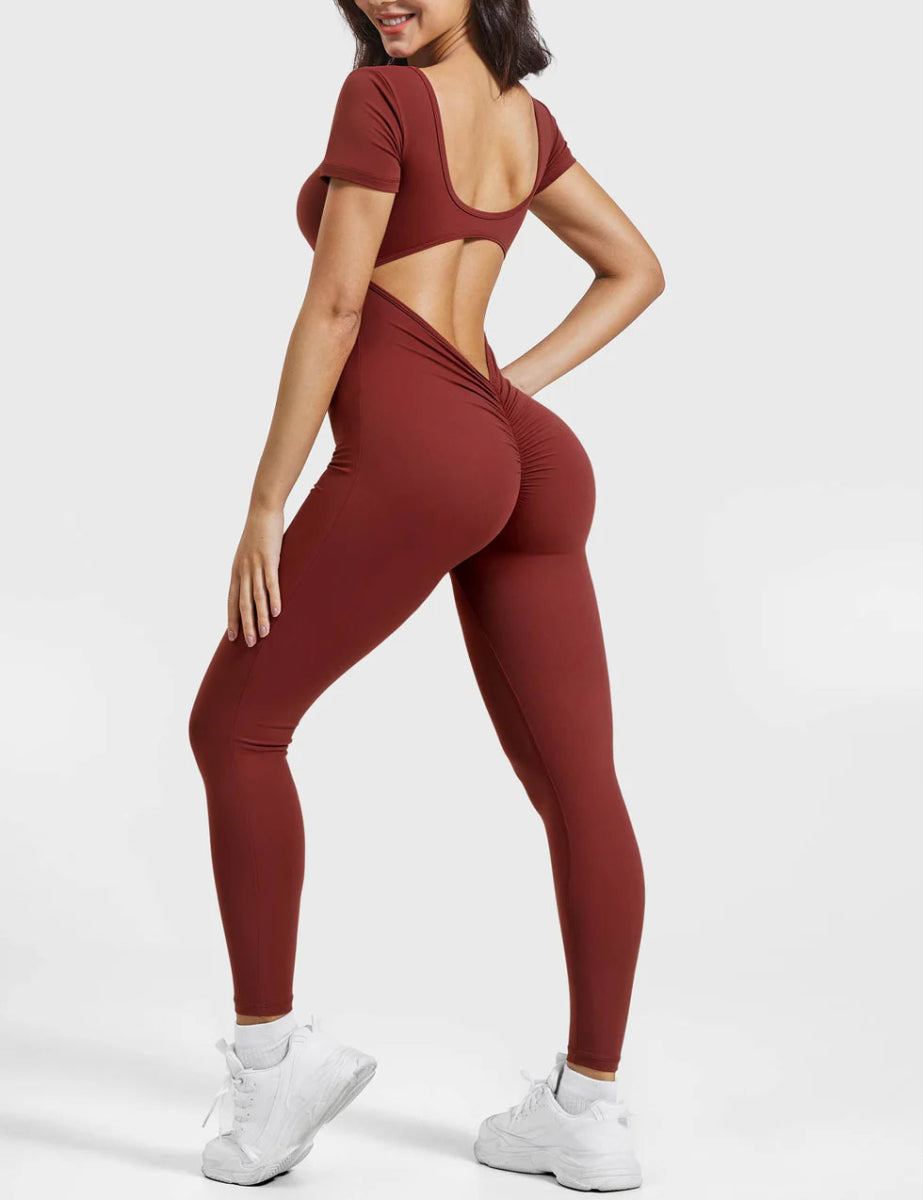 LÍVIA™ Softline Open - Back Jumpsuit - LEVEFIT