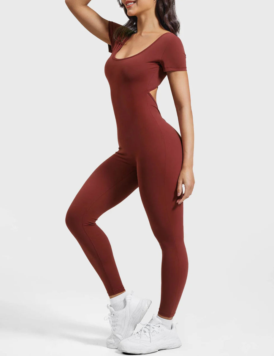 LÍVIA™ Softline Open-Back Jumpsuit - LEVEFIT