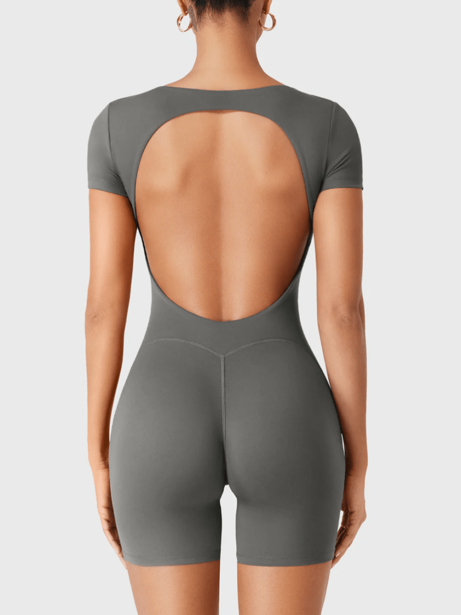 LYRA™ Softline Open Back Romper - LEVEFIT
