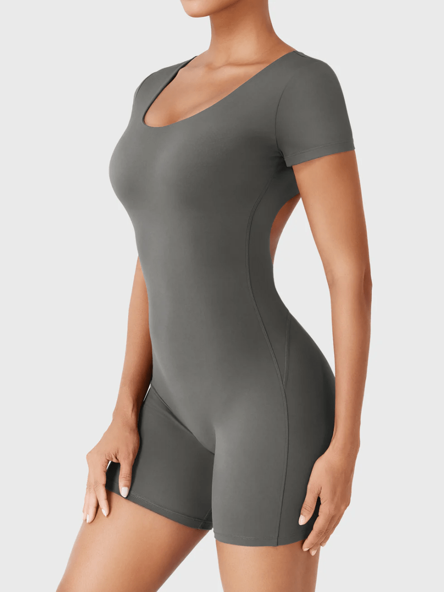 LYRA™ Softline Open Back Romper - LEVEFIT