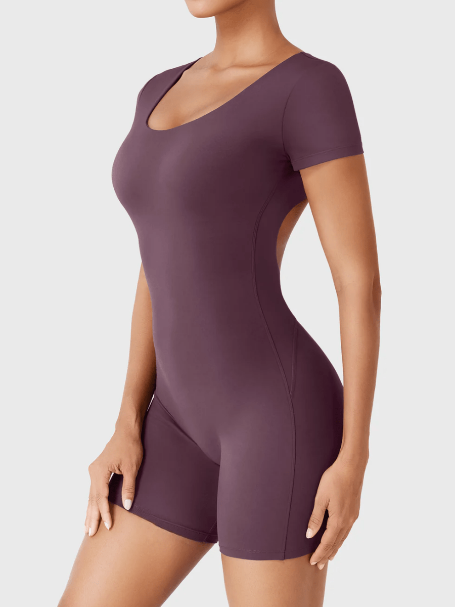 LYRA™ Softline Open Back Romper - LEVEFIT