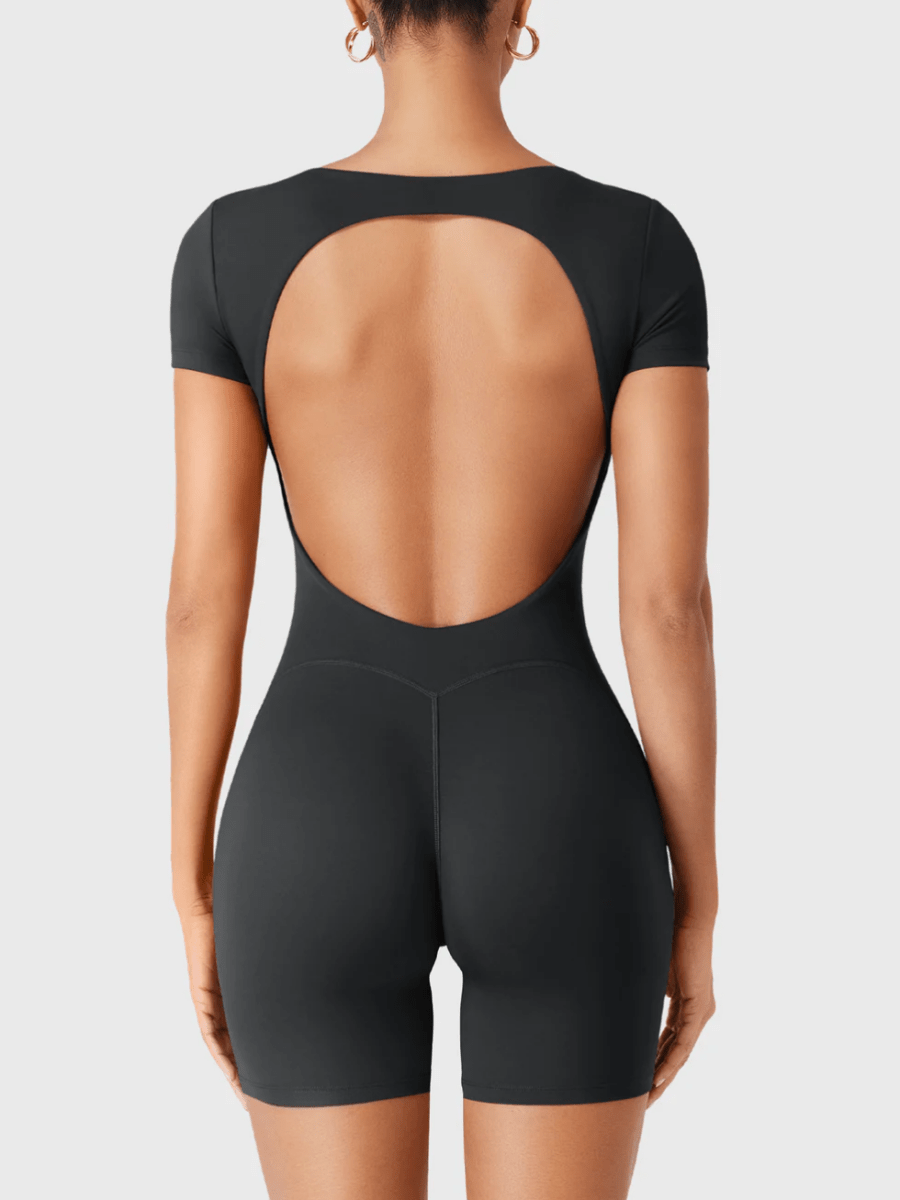 LYRA™ Softline Open Back Romper - LEVEFIT