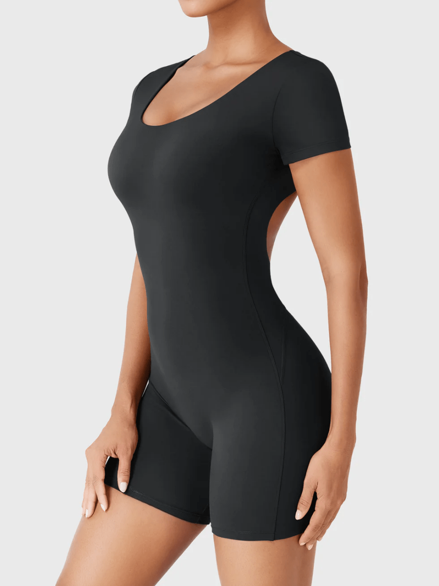 LYRA™ Softline Open Back Romper - LEVEFIT