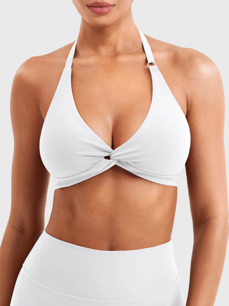 MELISY™ Twist Halter Bra - LEVEFIT