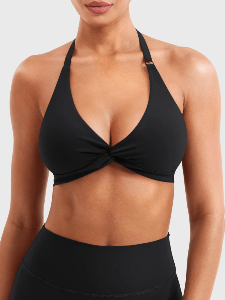 MELISY™ Twist Halter Bra - LEVEFIT