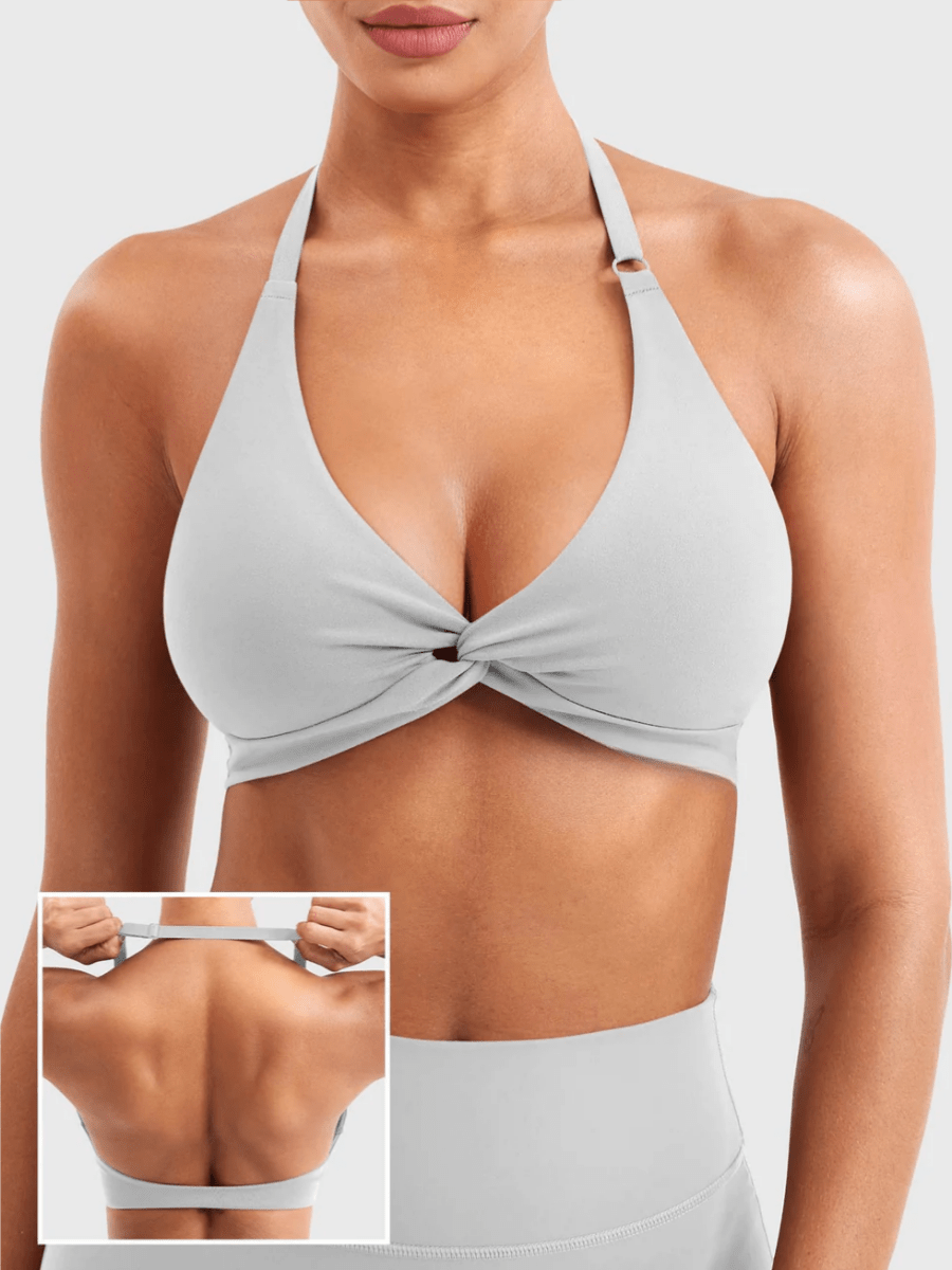 MELISY™ Twist Halter Bra - LEVEFIT