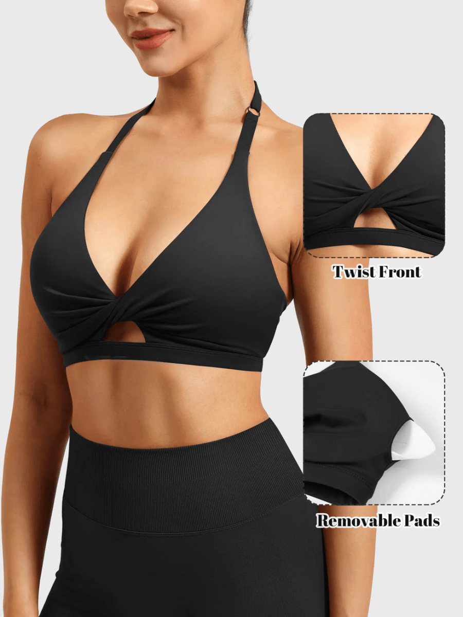 MICAELA™ Twist Sculpt Sports Bra - LEVEFIT