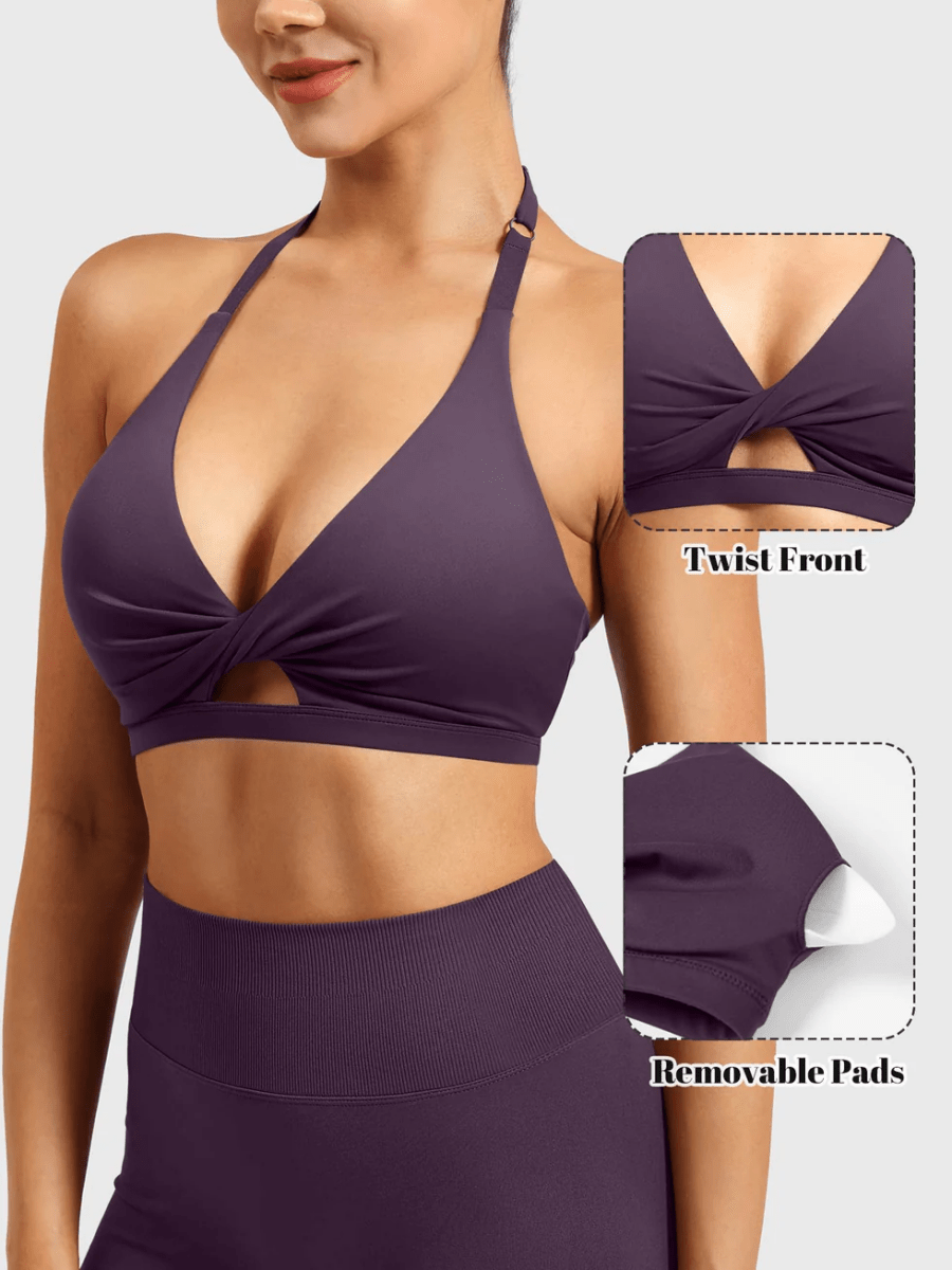 MICAELA™ Twist Sculpt Sports Bra - LEVEFIT