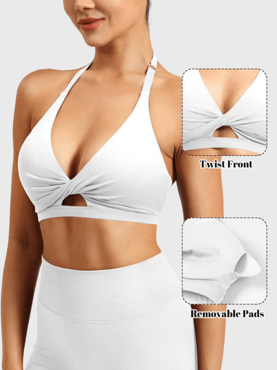 MICAELA™ Twist Sculpt Sports Bra - LEVEFIT
