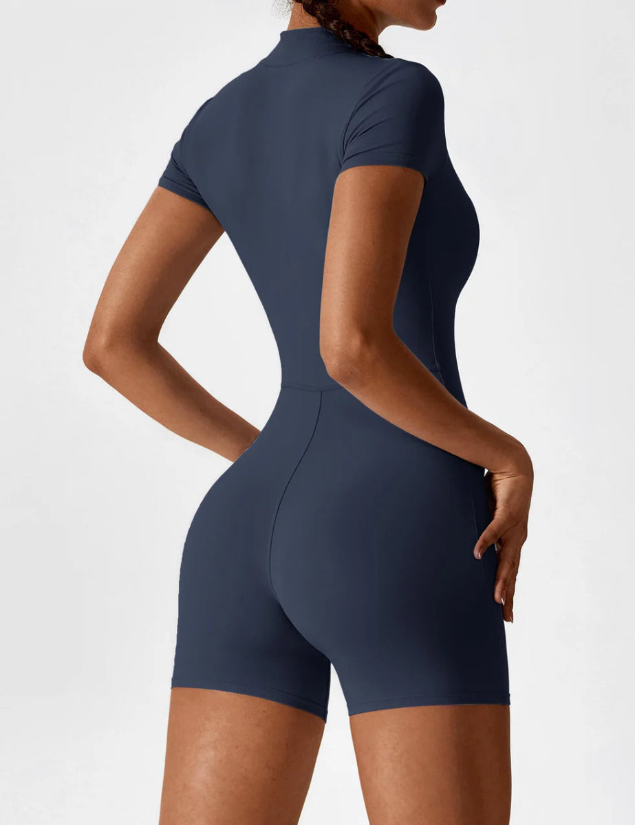 SERENA™ Softline Zip Romper - LEVEFIT