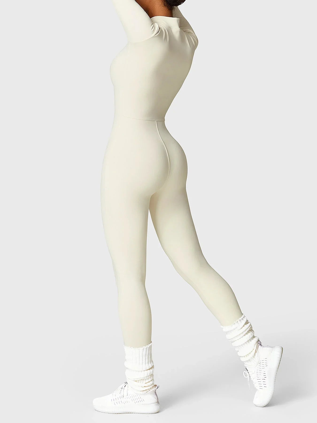 AeroSculpt™ Fleece Long Sleeve Zipper Jumpsuit - LeveFit